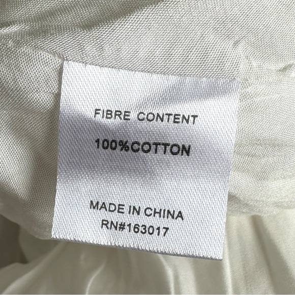 Princess Polly Let's Dance 100% Cotton Puff Sleeve Mini White Dress Size 6 NWOT - Picture 15 of 15